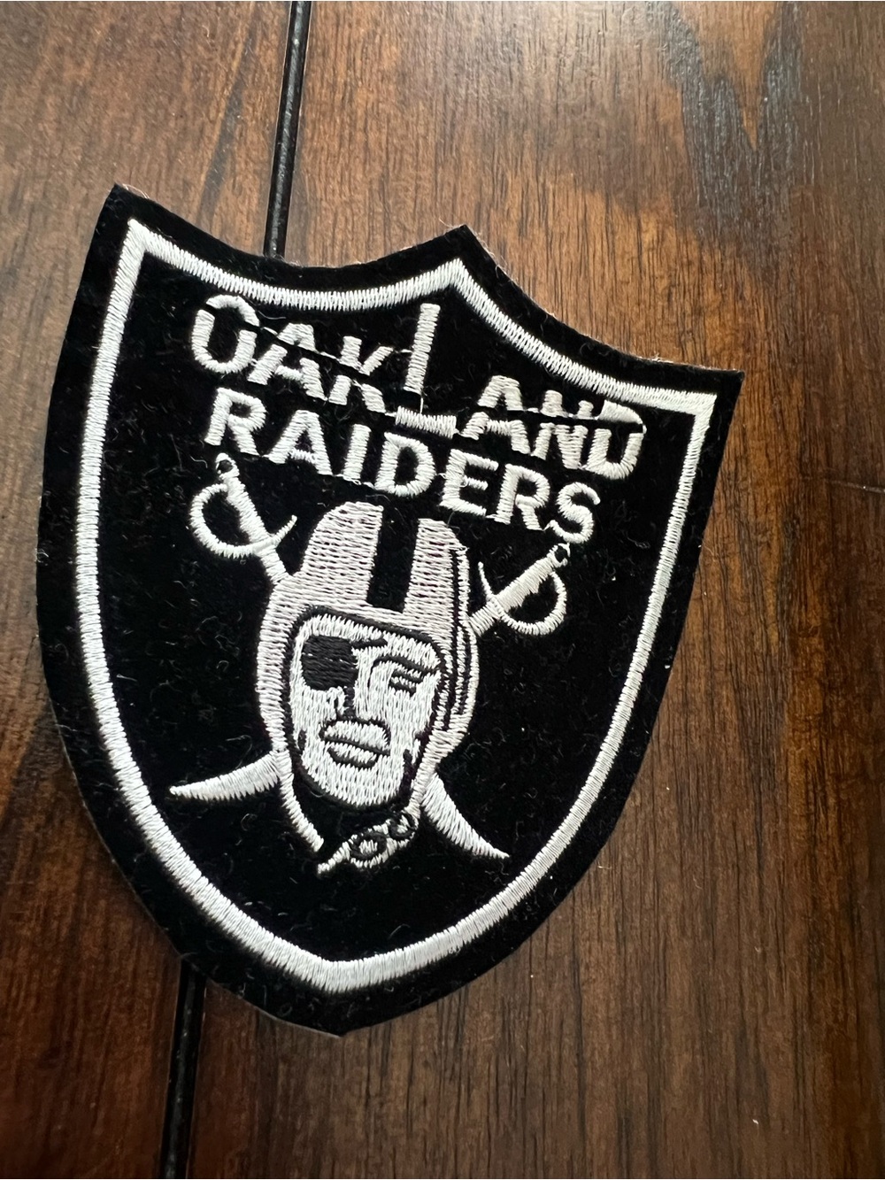 Rare Vintage Felt Oakland Raiders Patch - Old School Font